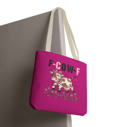 Cow Print Tote Bag - Stylish Farmhouse Chic for Animal Lovers