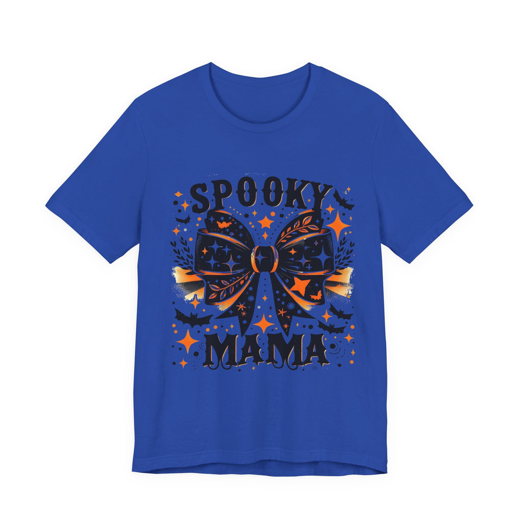 Spooky Mama T-Shirt - Unisex Jersey Tee for Halloween, Family Events, Gifts for Moms, Autumn Fashion, Casual Wear