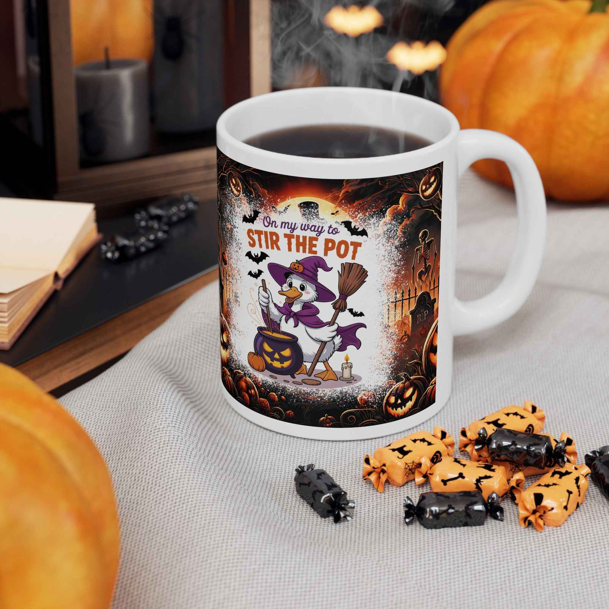 Mug - Stir the Pot Mug Ceramic (11oz, 15oz) for Coffee Lovers