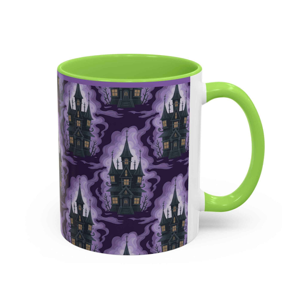Haunted Castle Coffee Mug - Gothic Halloween Drinkware for Spooky Sips