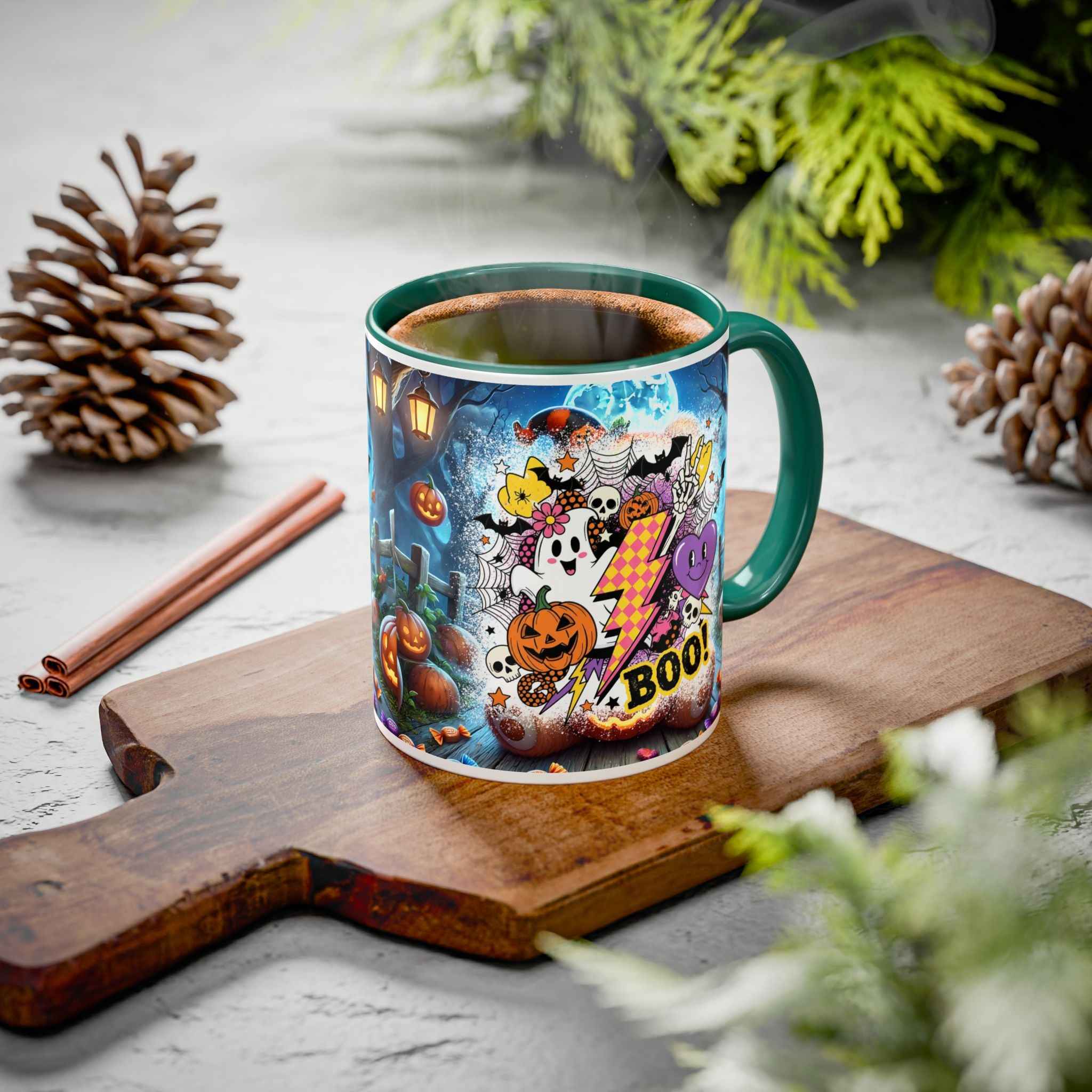 Halloween-Themed Colorful Mug for Scary Fun and Spooky Trick-or-Treat Adventures