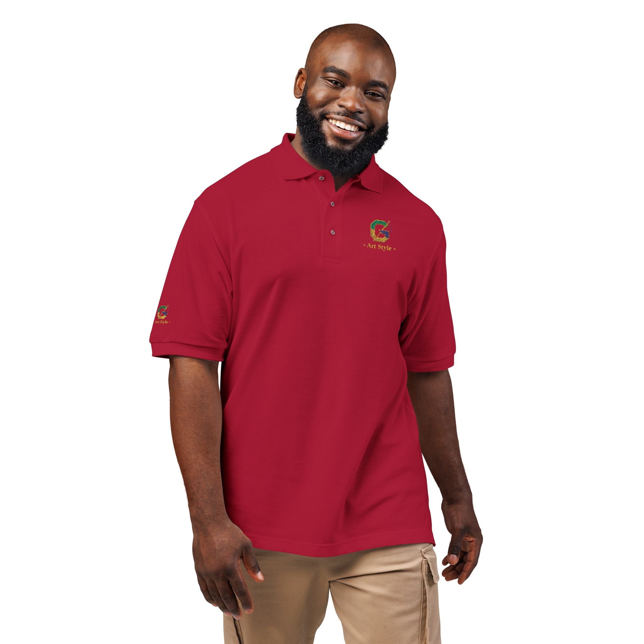 Embroidered Polo Shirt for Unisex - Casual Comfort and Style