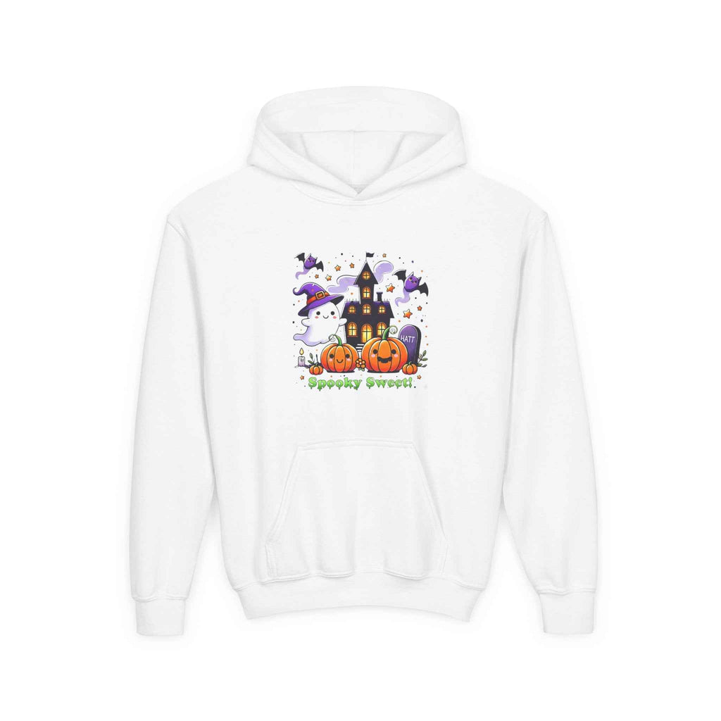 Hooded Halloween Sweatshirt - Spooky Sweet Design for Halloween Fun