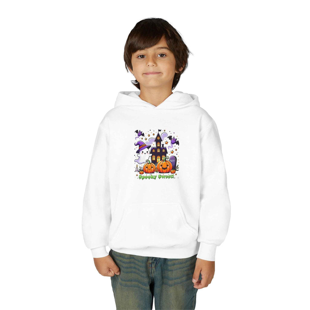 Hooded Halloween Sweatshirt - Spooky Sweet Design for Halloween Fun