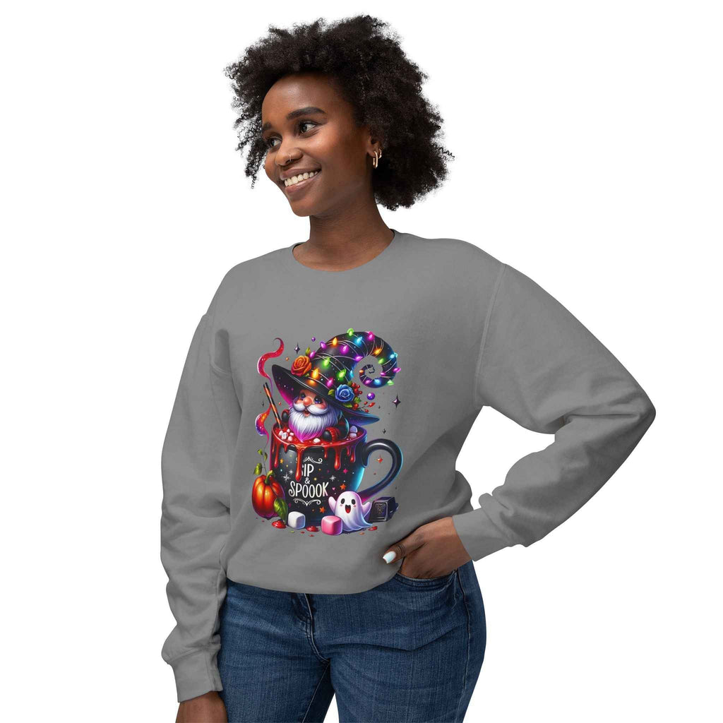 Spooky Cat Sweatshirt - Unisex Crewneck for Cat Lovers | Unique Autumn Apparel