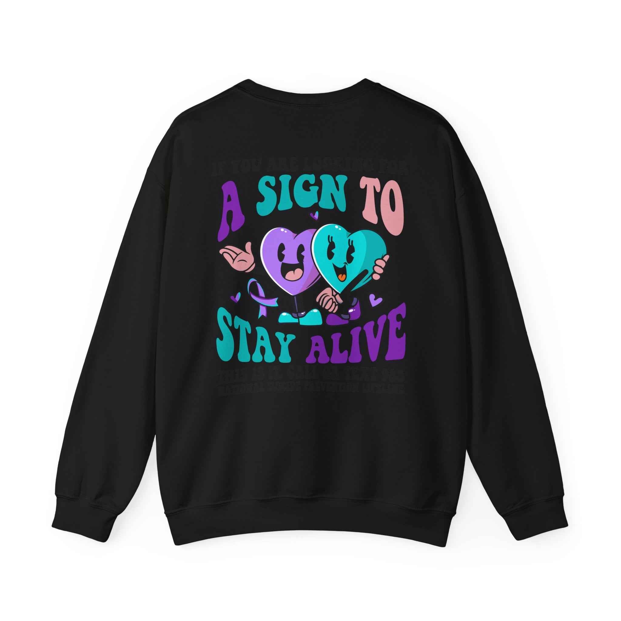 Suicide Prevention Sweatshirt for Mental Health Awareness