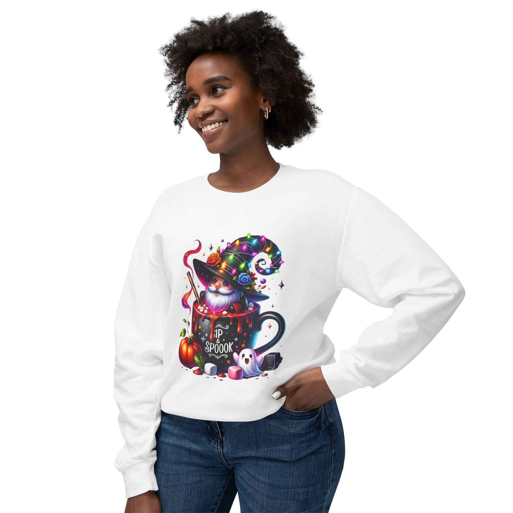 Spooky Cat Sweatshirt - Unisex Crewneck for Cat Lovers | Unique Autumn Apparel