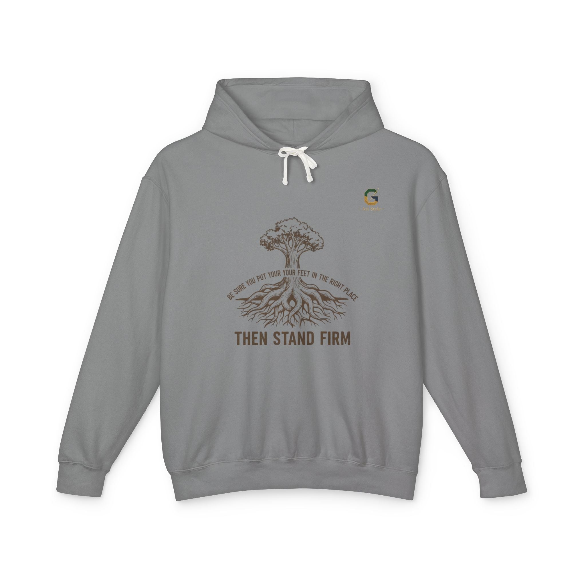 Inspirational Lightweight Hoodie for Men and Women - Then Stand Firm