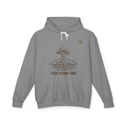 Inspirational Lightweight Hoodie for Men and Women - Then Stand Firm