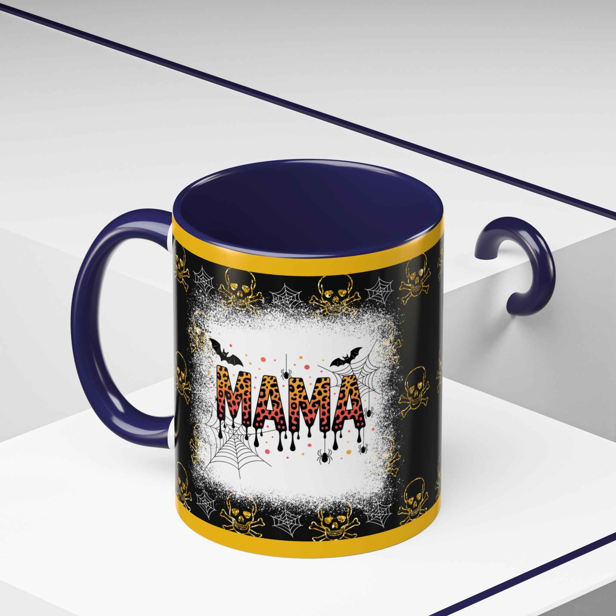 Spooky Mama Coffee Mug - Unique Personalized Halloween Gift, Goth Decor, Witchy Mug