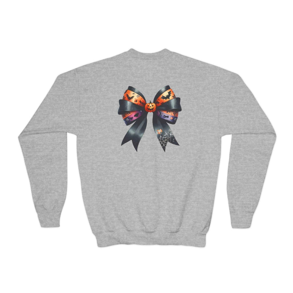 Spooky Mama Sweatshirt - Youth Crewneck for Halloween Fun