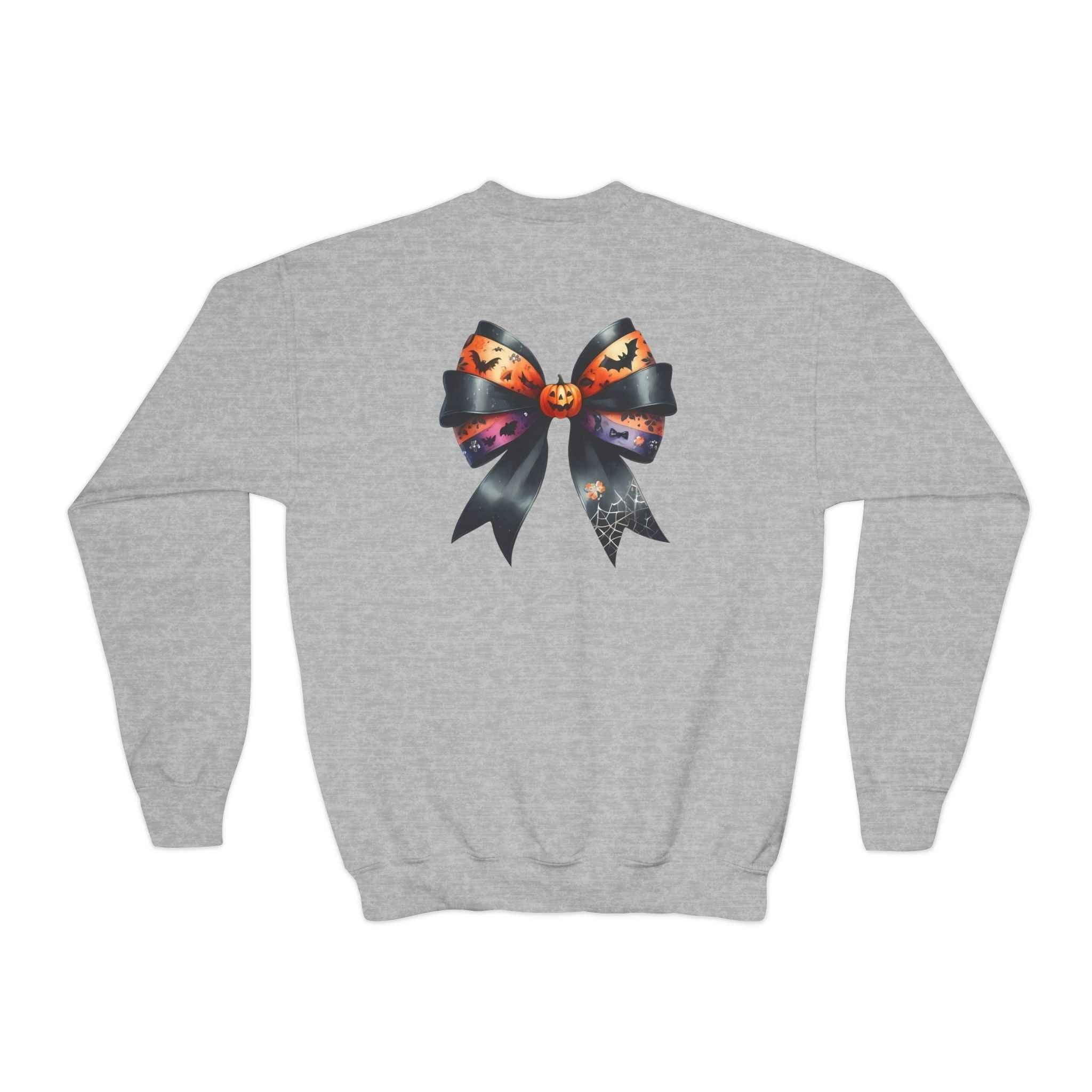 Spooky Mama Sweatshirt - Youth Crewneck for Halloween Fun