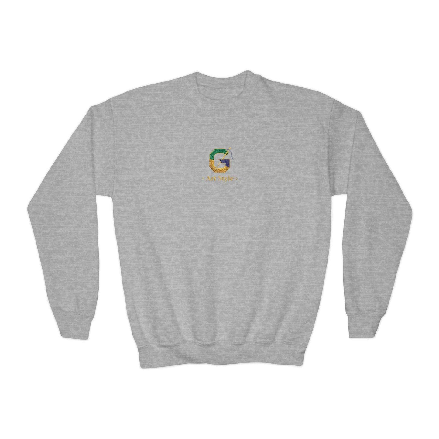 Colorful Letter G Sweatshirt for Youth - Stylish Crewneck Design