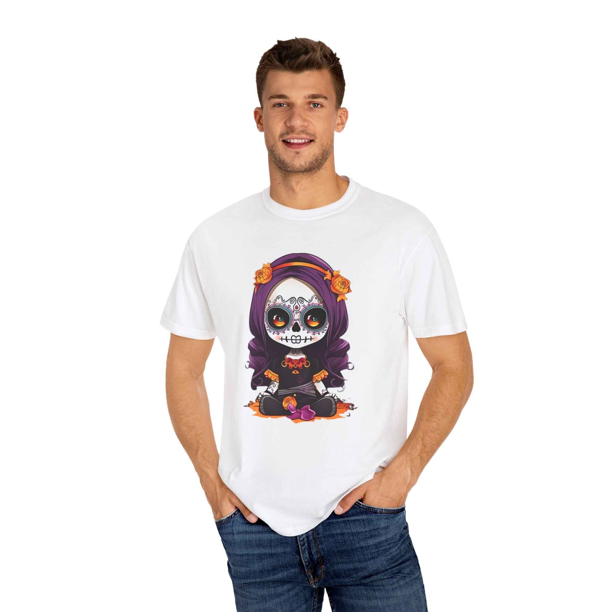 Dia de los Muertos T-Shirt - Vibrant Halloween Casual Wear