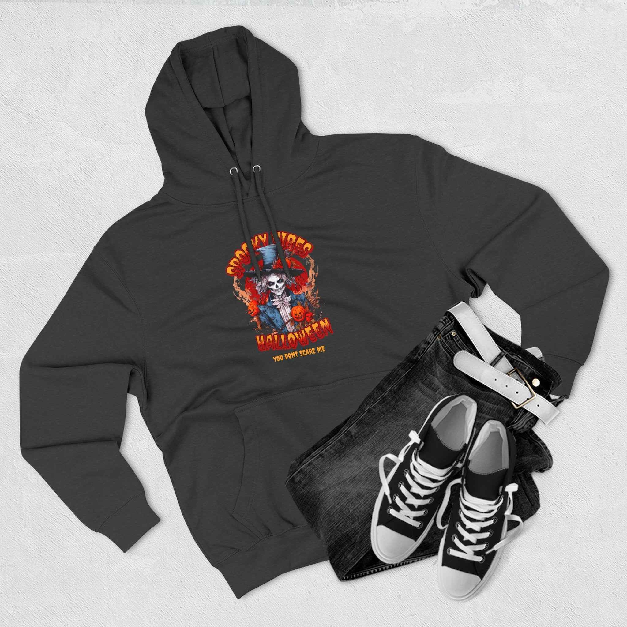 Halloween Skull Hoodie - Cozy Unisex Spooky Season Fleece Apparel