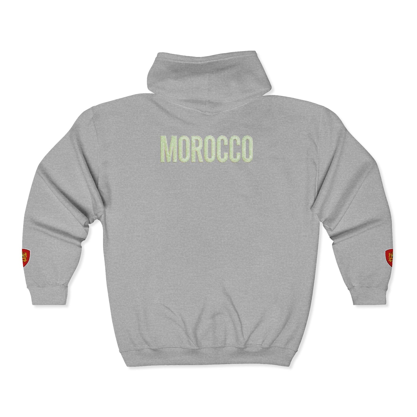 Morocco Pride Zip-Up Hoodie - Match Day Edition 🇲🇦
