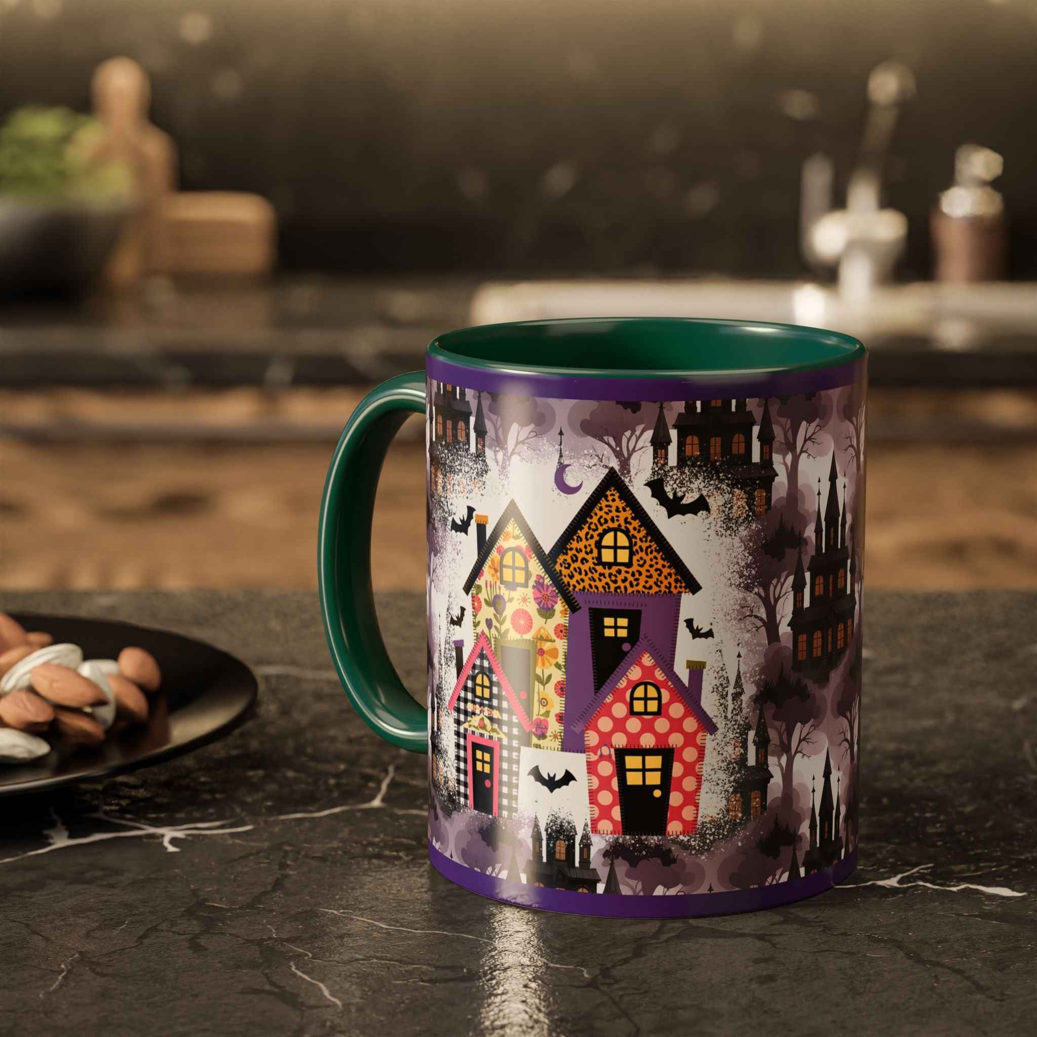Colorful Halloween Mugs - Unique Witch-Themed Coffee Cup for Spooky Autumn Gifts