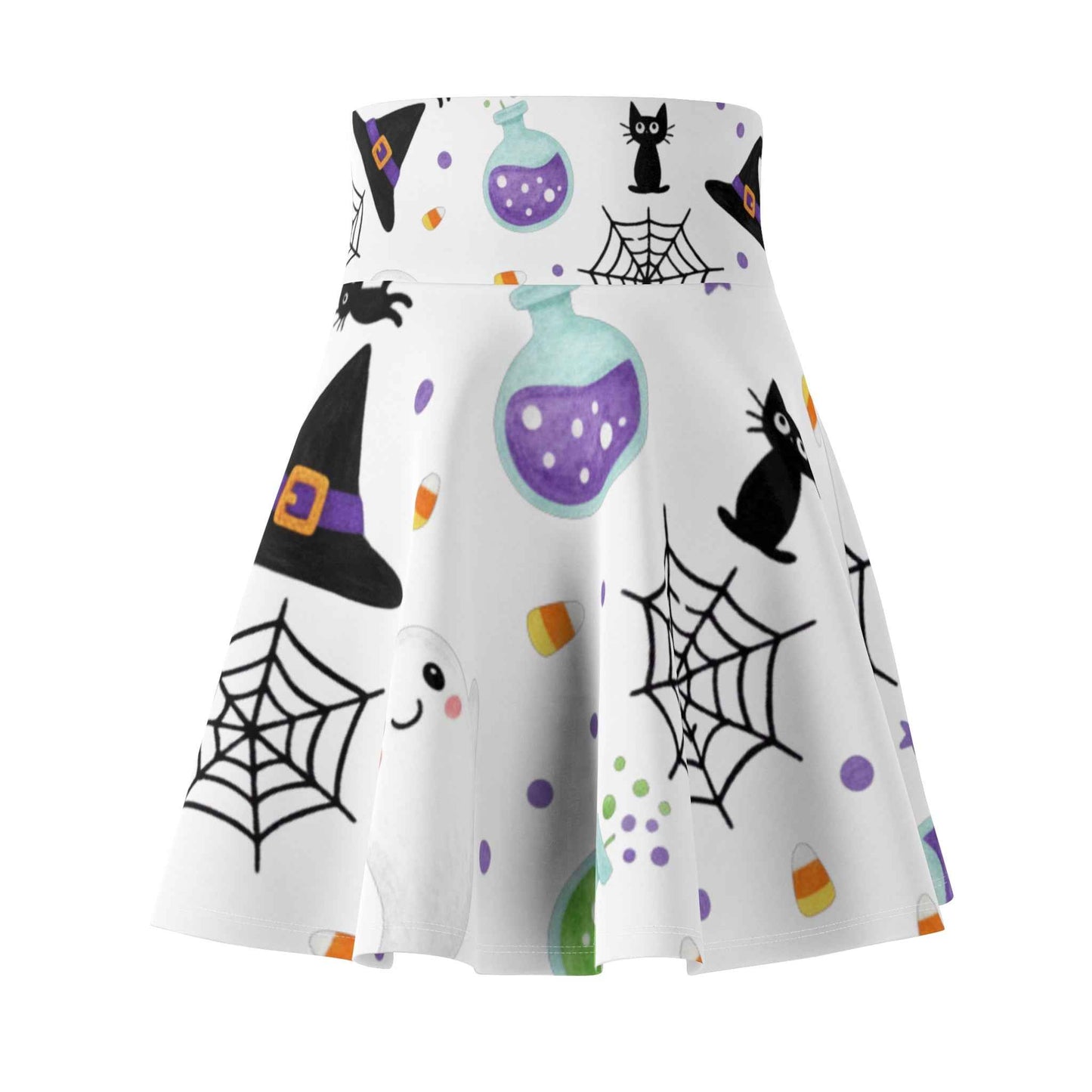 Chic Halloween Skater Skirt - Stylish Festive Fashion for October 31st