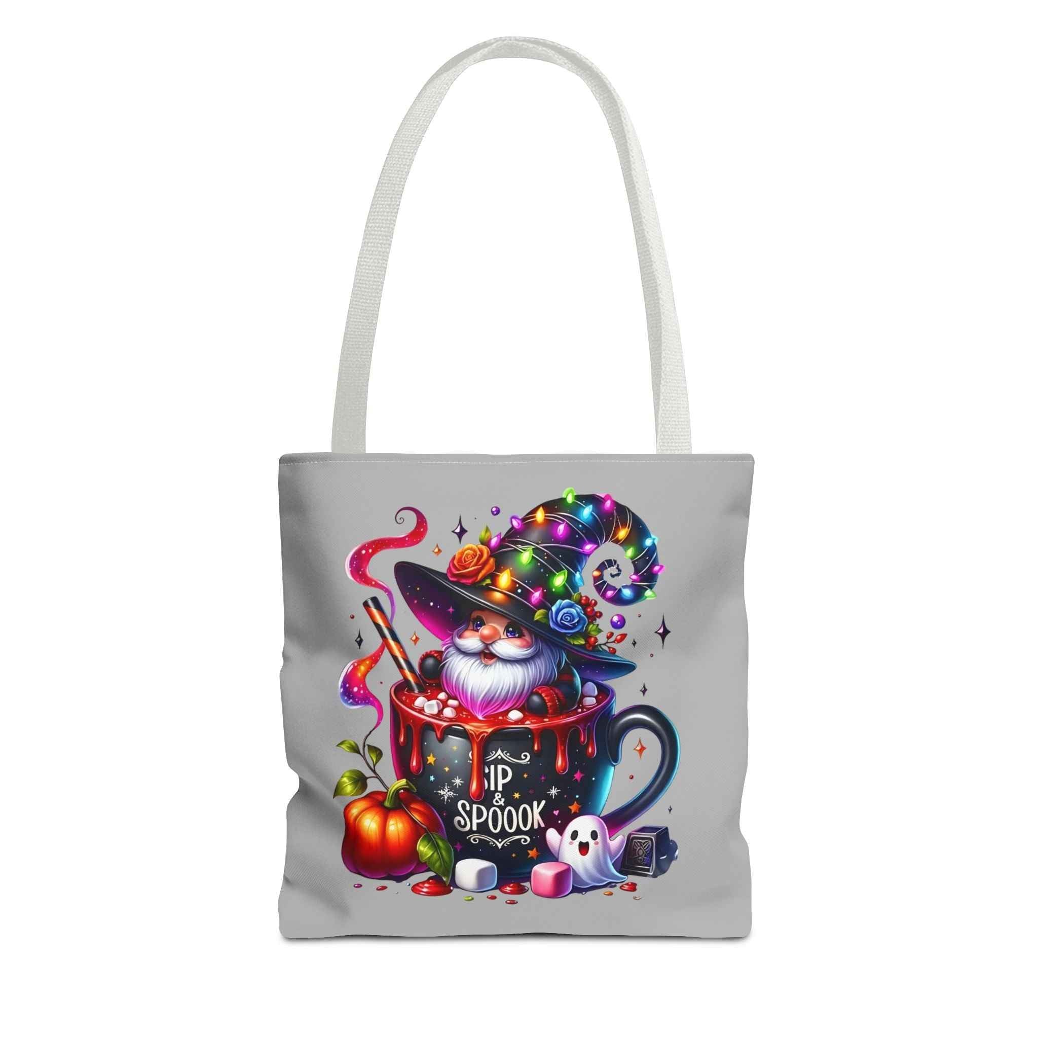 Halloween Gnome Tote Bag for Whimsical Shopping Adventures