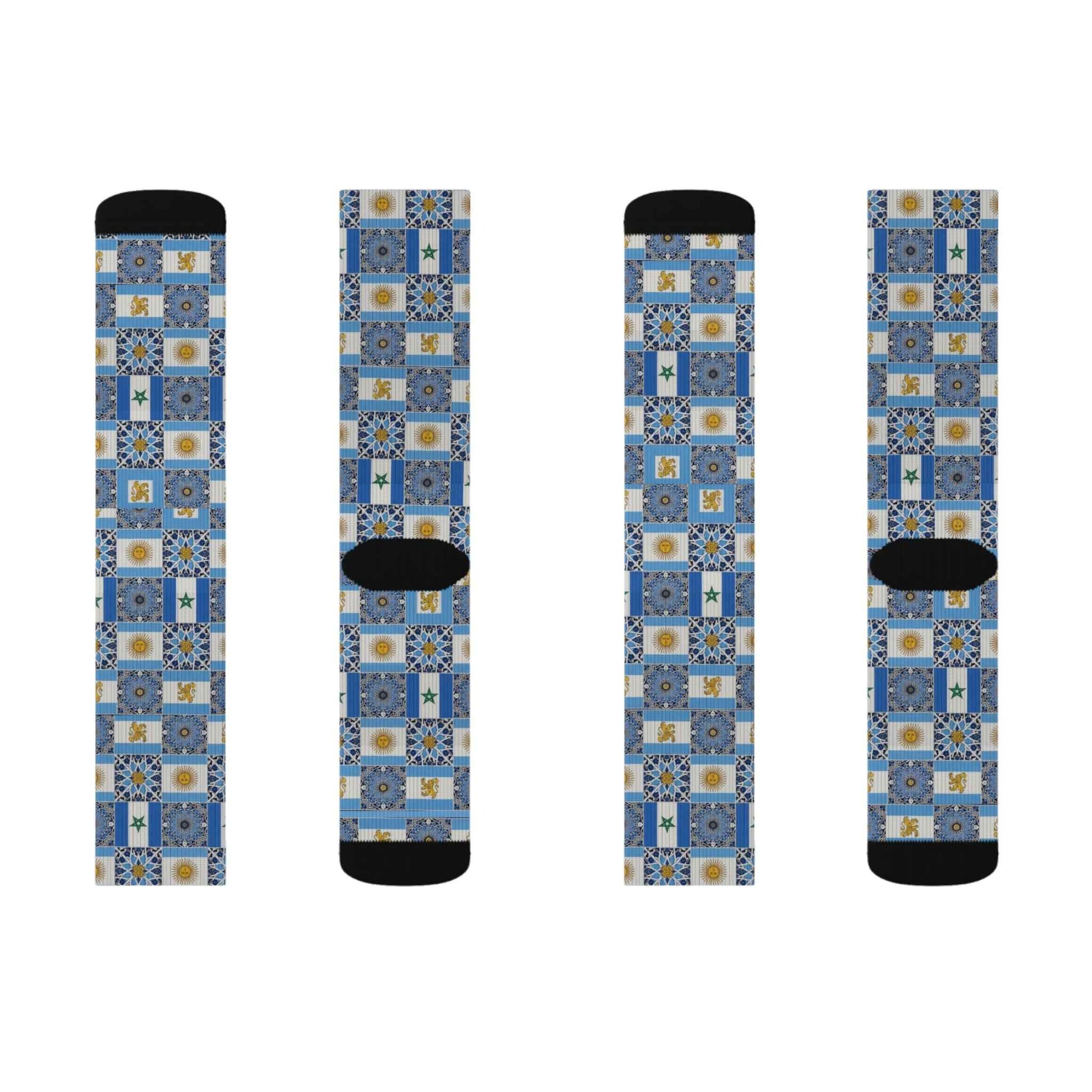 Morocco Argentina Patterned Socks - Limited Edition U20 World Cup Supporter Collection