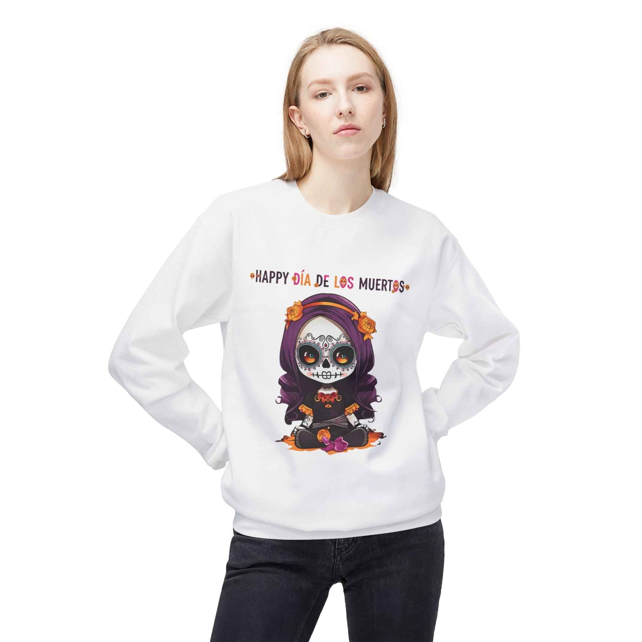 Día de Los Muertos Sweatshirt - Day of the Dead Fleece Crewneck for Festive Comfort