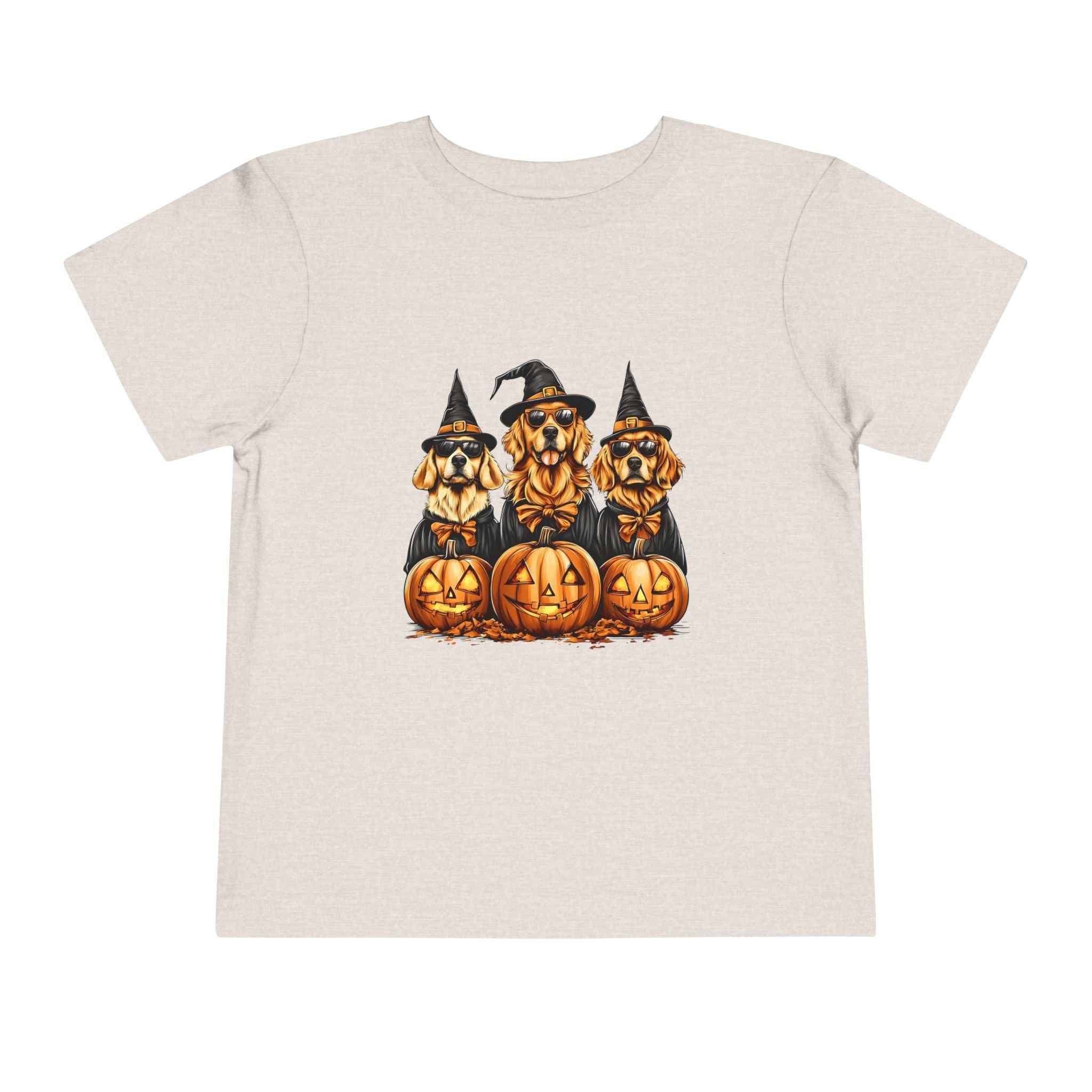 Halloween Puppy Witch Tee - Cute Toddler Shirt for Kids' Halloween Fun