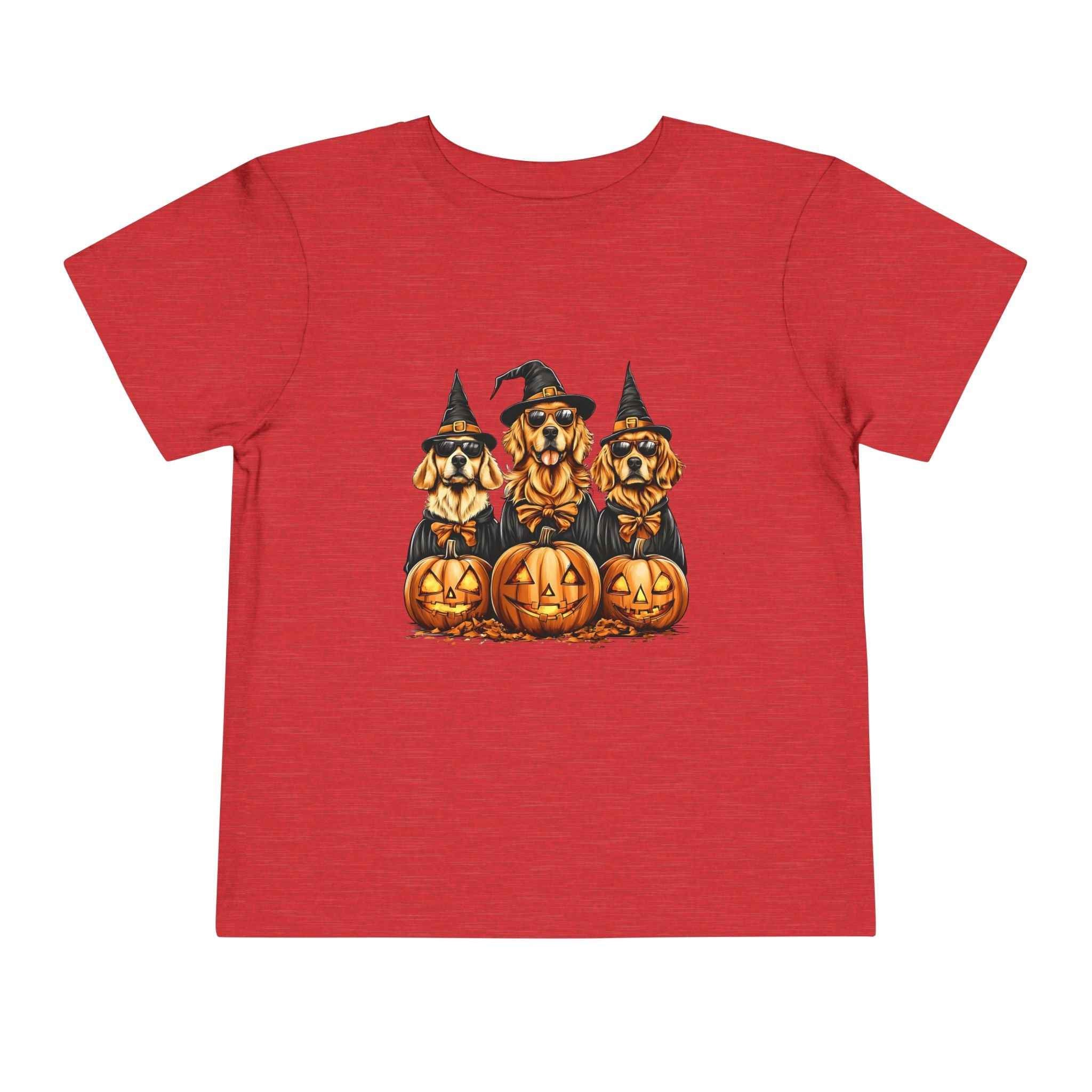 Halloween Puppy Witch Tee - Cute Toddler Shirt for Kids' Halloween Fun