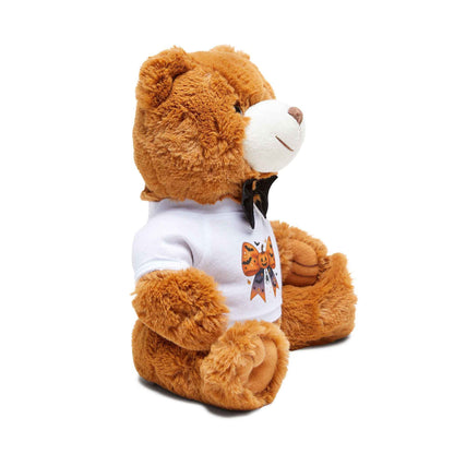 Cute Teddy Bear with Customizable Teddy Bear T-Shirt for Personalized Gifts