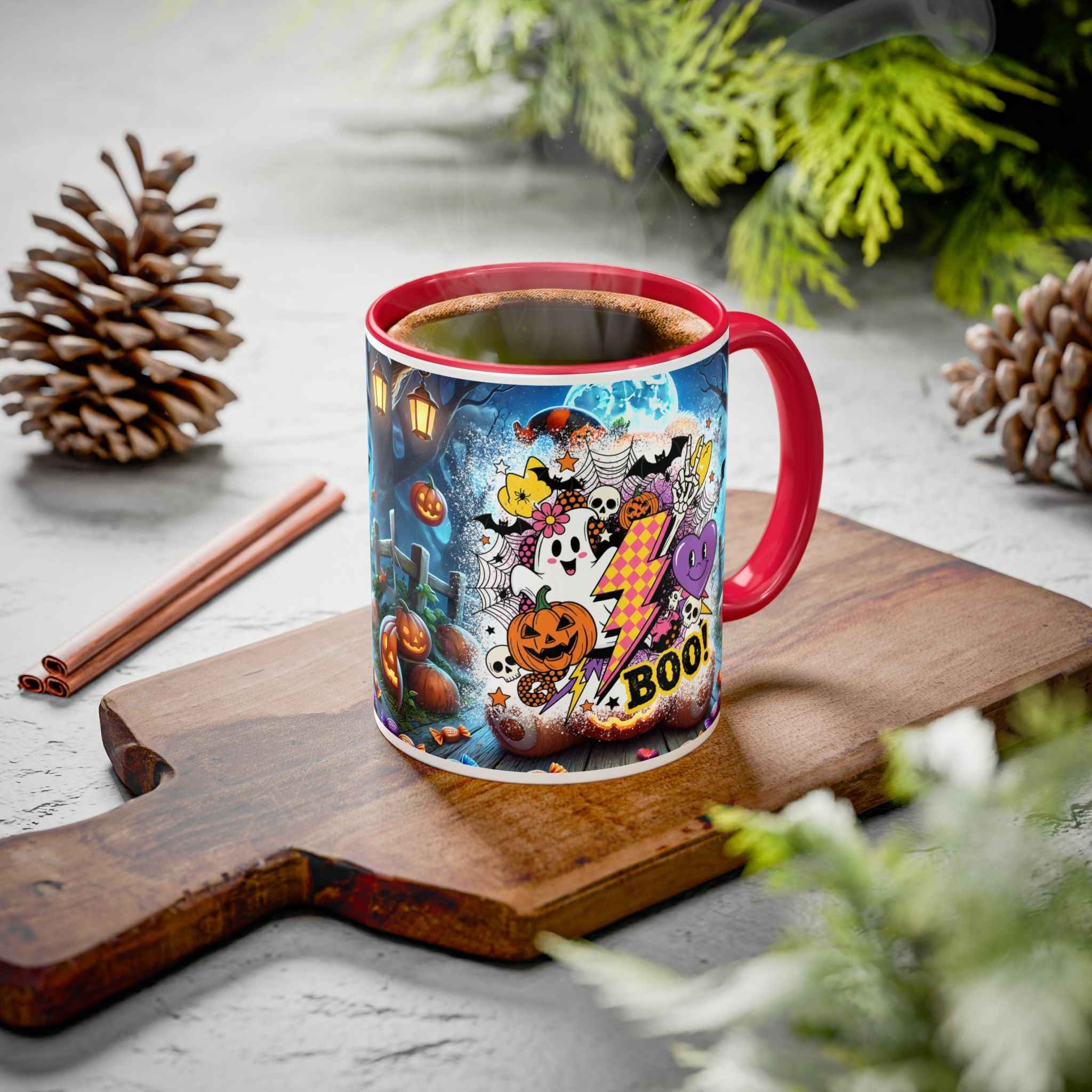 Halloween-Themed Colorful Mug for Scary Fun and Spooky Trick-or-Treat Adventures