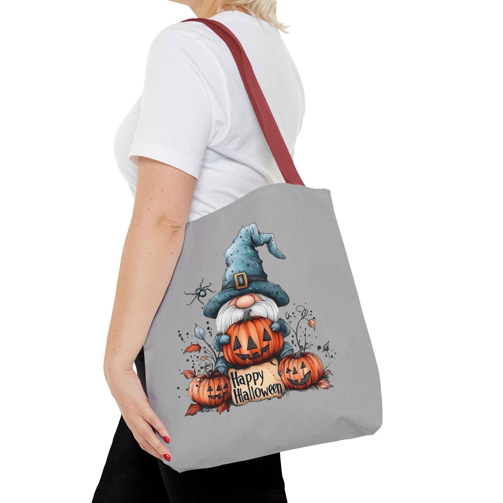 Halloween Mini Tote Bag - Spooky Pumpkin Design for Trick or Treating