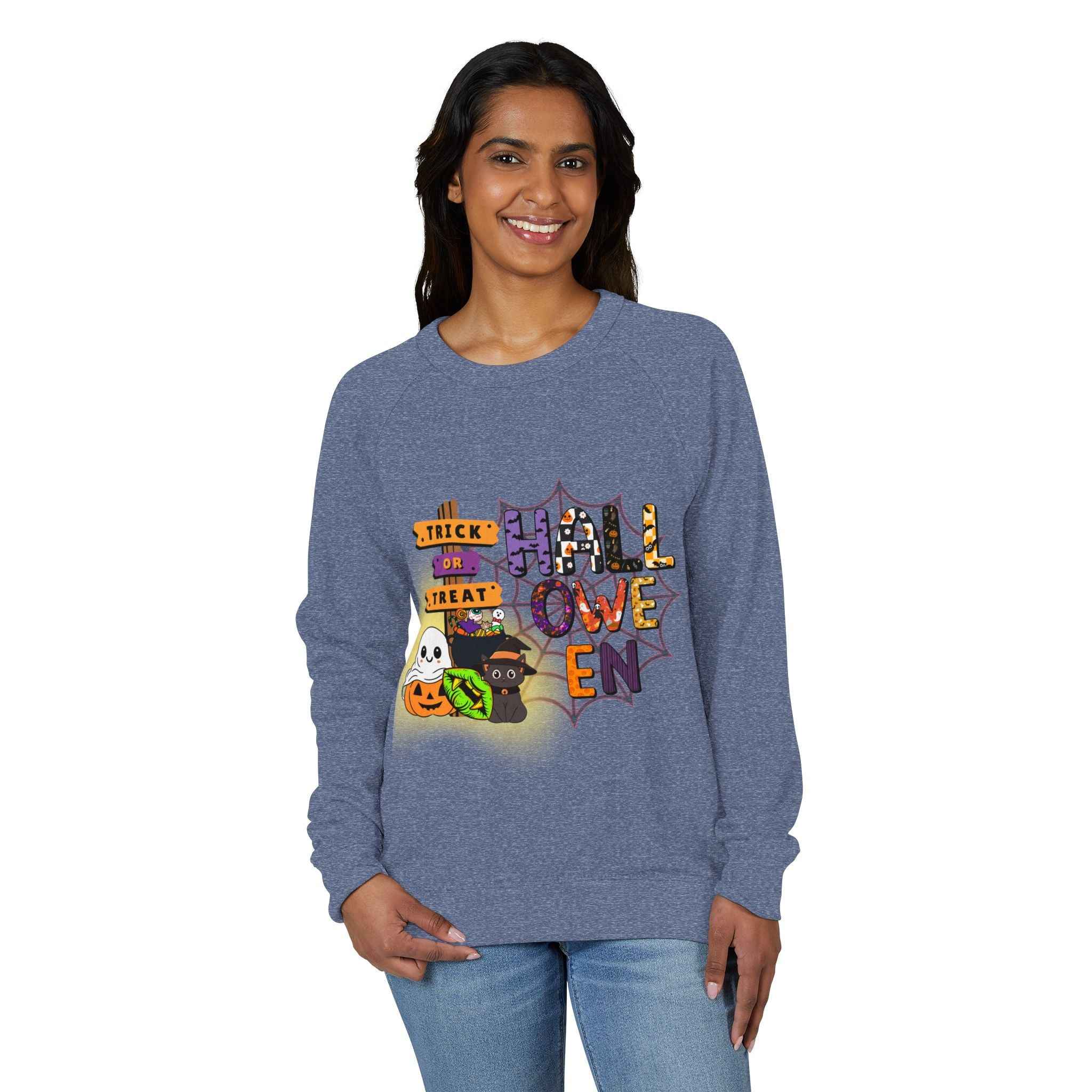 Halloween Graphic Sweatshirt - Trick or Treat Crewneck for Spooky Season