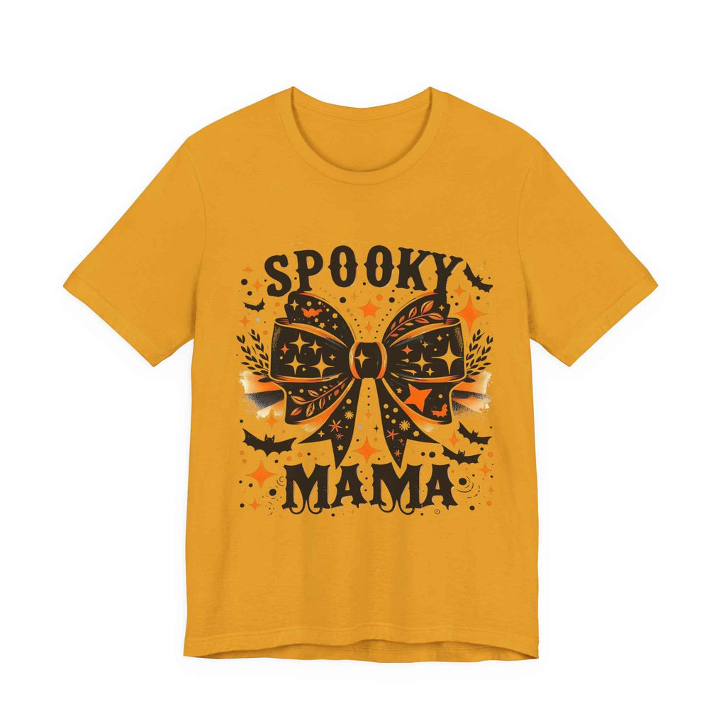 Spooky Mama T-Shirt - Unisex Jersey Tee for Halloween, Family Events, Gifts for Moms, Autumn Fashion, Casual Wear