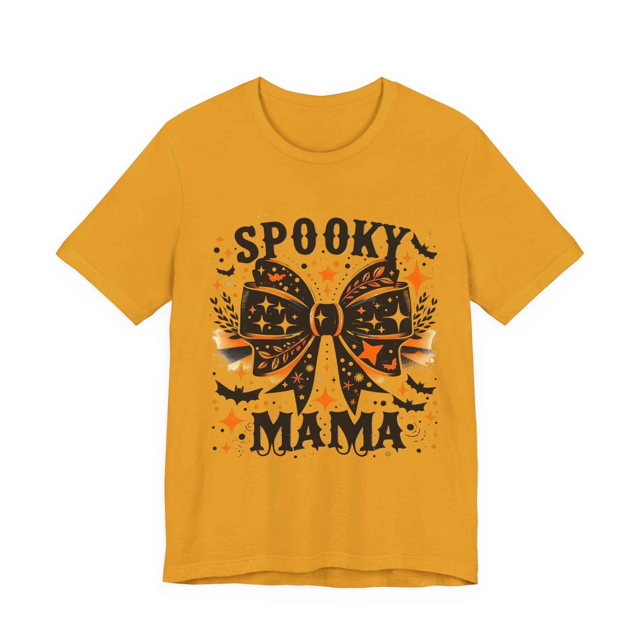 Spooky Mama T-Shirt - Unisex Jersey Tee for Halloween, Family Events, Gifts for Moms, Autumn Fashion, Casual Wear