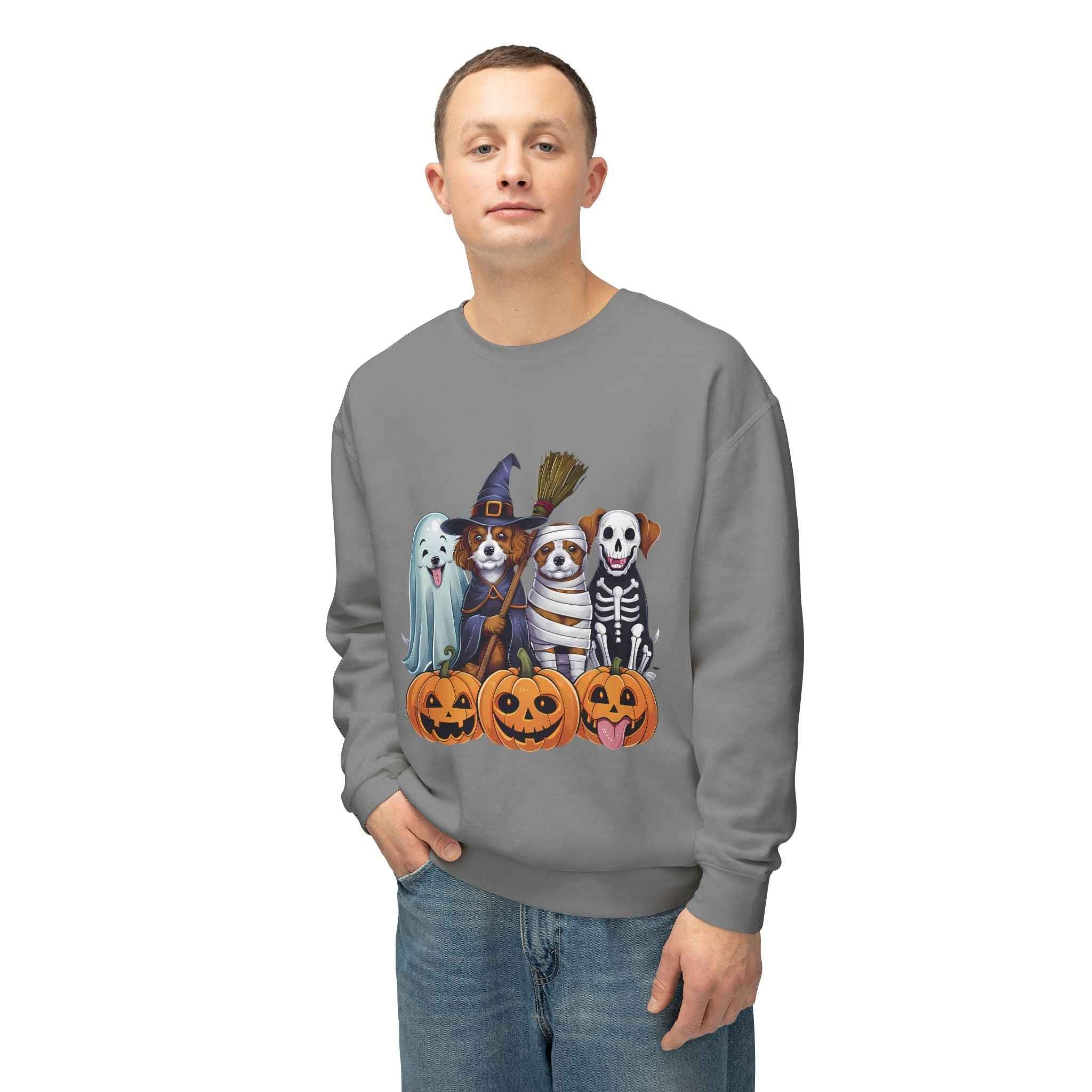 Halloween Dog Sweatshirt – Spooky Pet Crewneck for Your Furry Friend