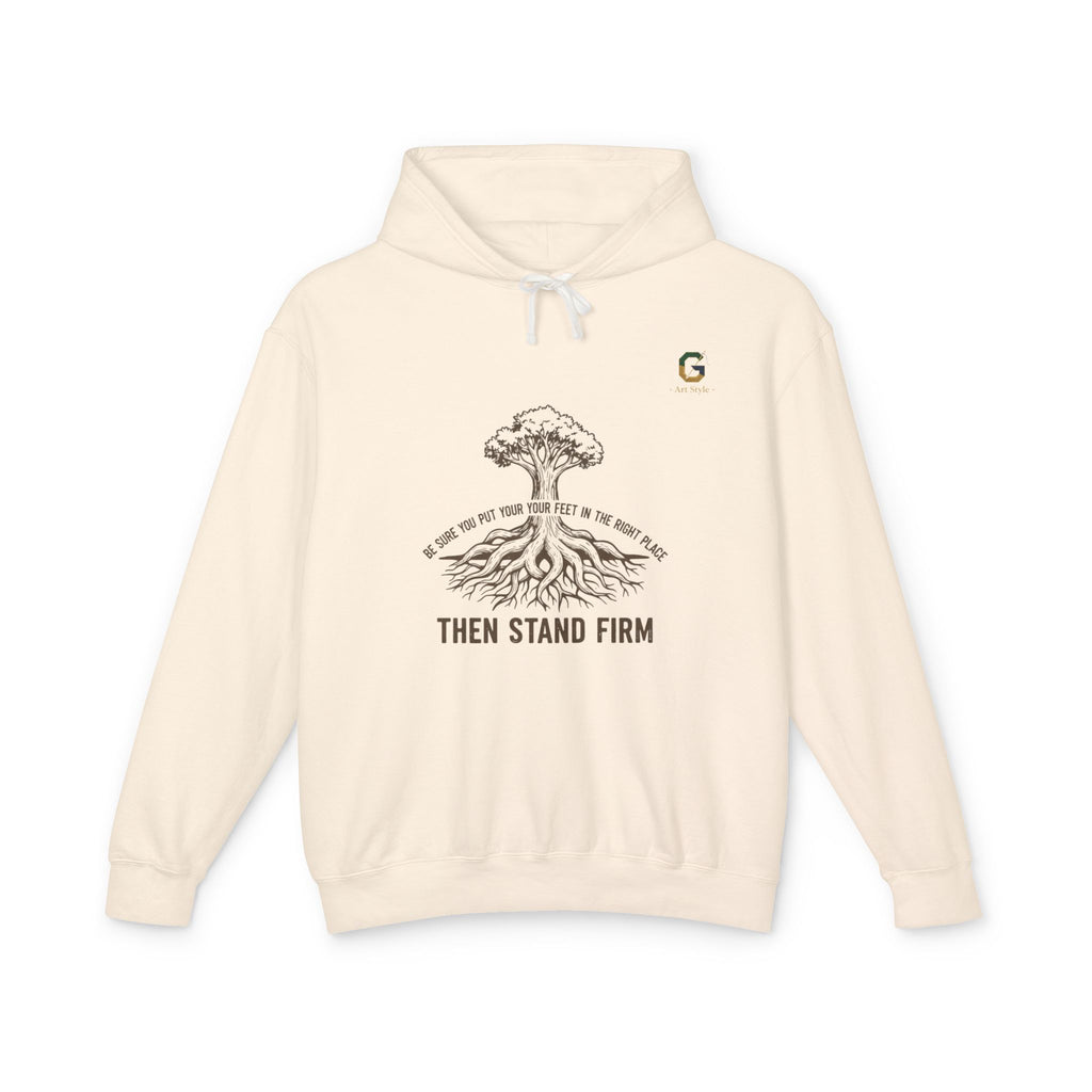 Inspirational Lightweight Hoodie for Men and Women - Then Stand Firm