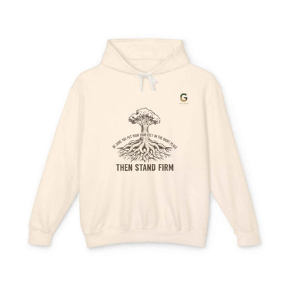 Inspirational Lightweight Hoodie for Men and Women - Then Stand Firm