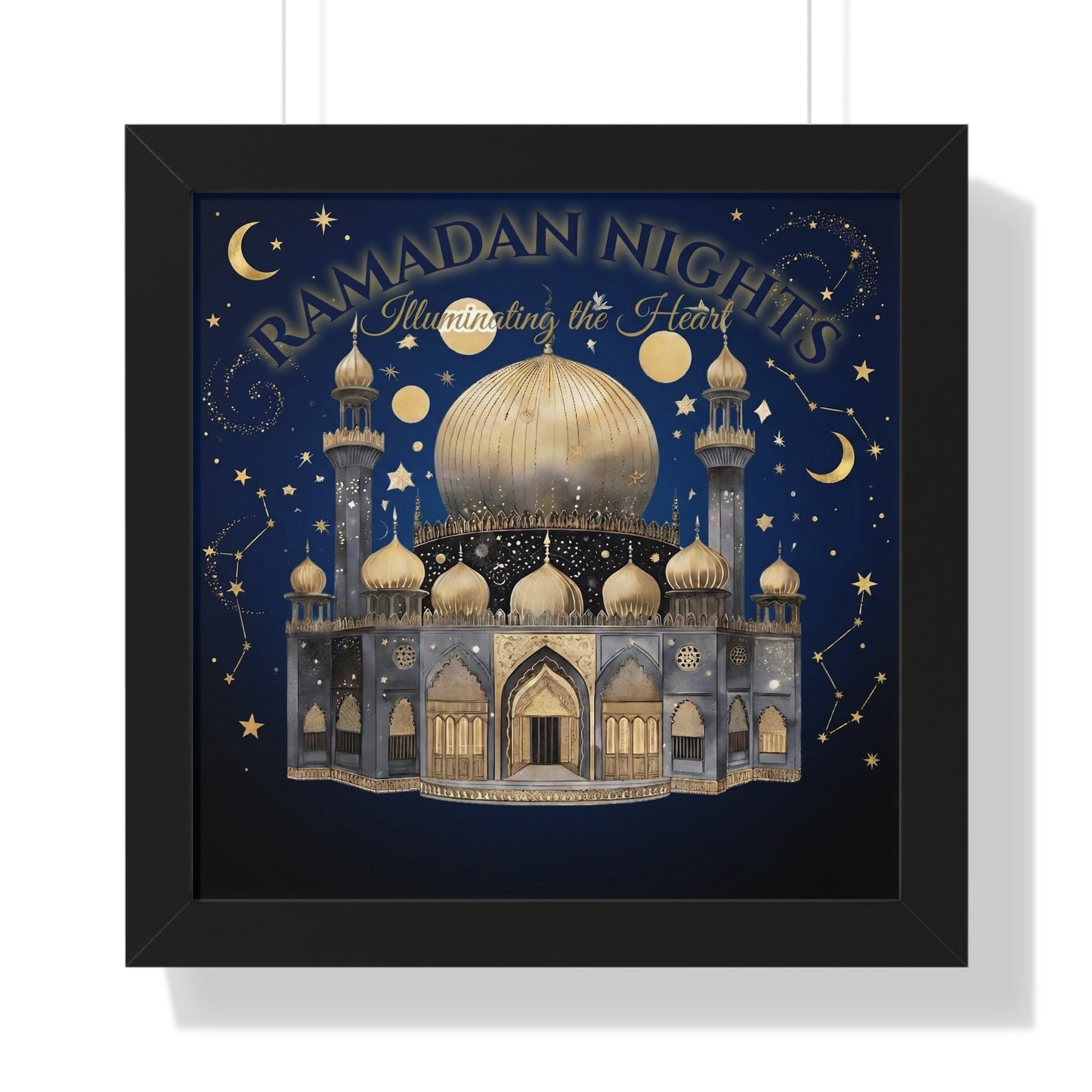 Ramadan Nights Framed Poster - Mosque Wall Art