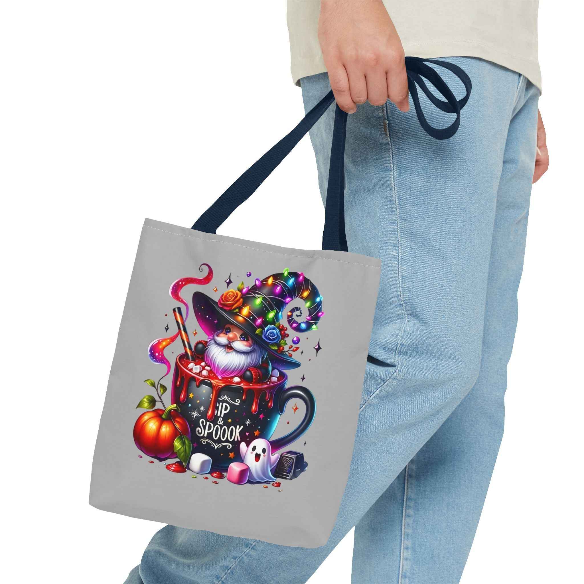 Halloween Gnome Tote Bag for Whimsical Shopping Adventures