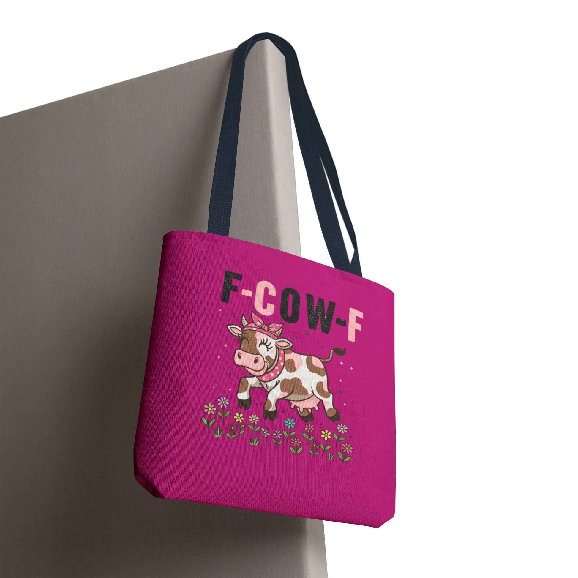 Cow Print Tote Bag - Stylish Farmhouse Chic for Animal Lovers