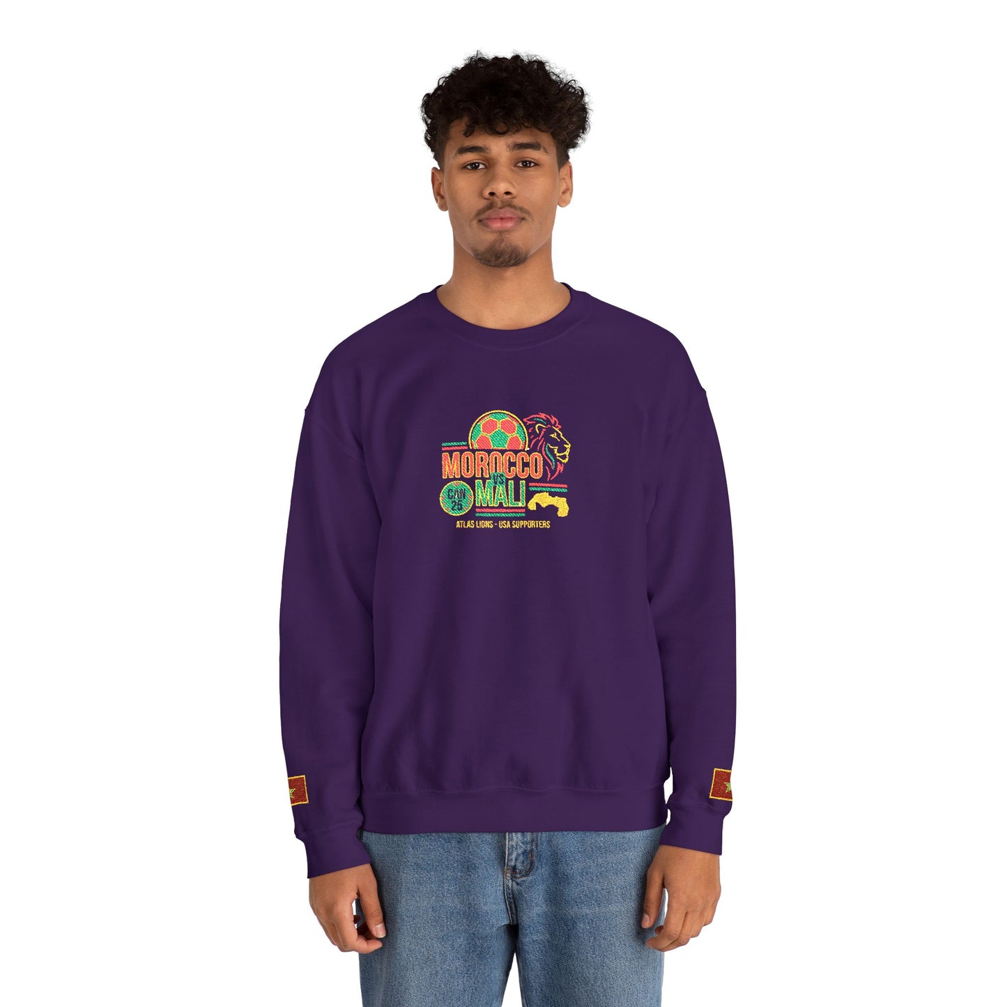 Morocco Mali Crewneck Sweatshirt - Show Your Support for Morocco in the USA