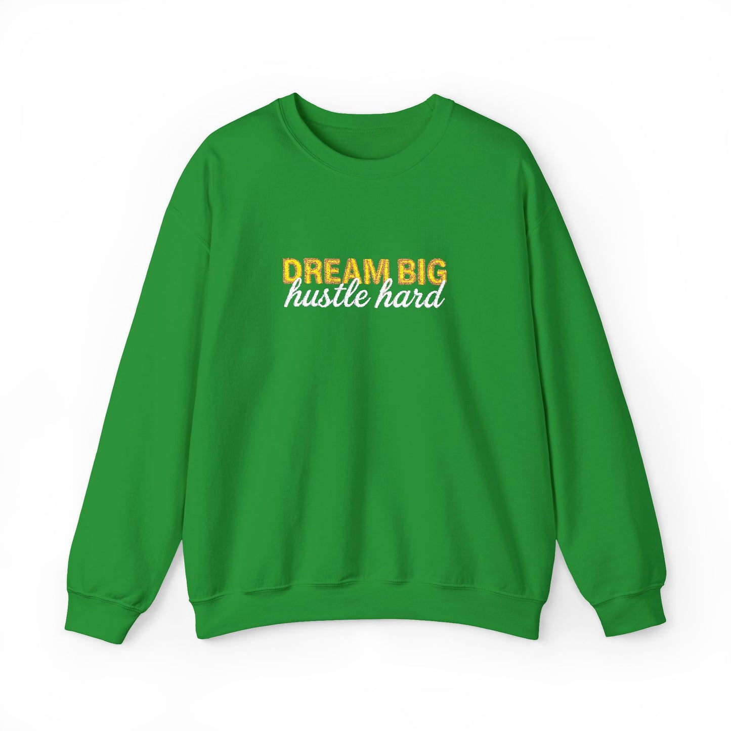 Dream Big Floral Sweatshirt - Inspirational Crewneck Pullover "Dream Big, Sparkle Fierce" - Ghita Shop