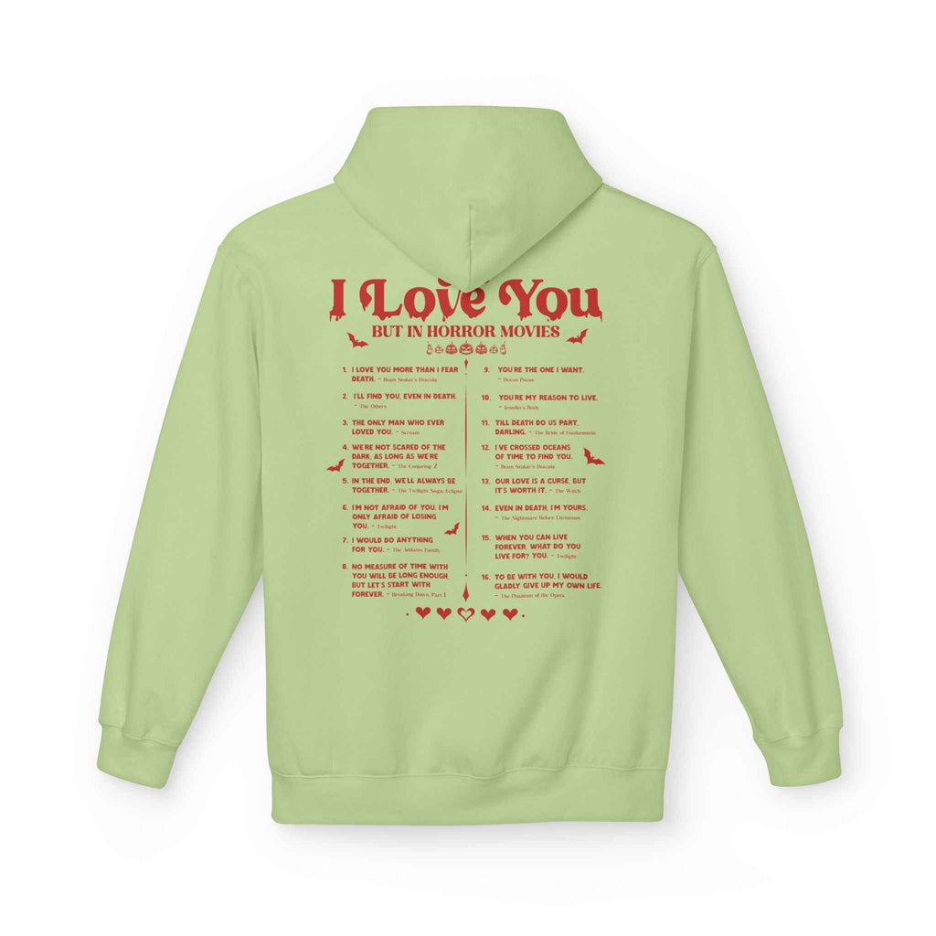 Horror Movie Lover Hoodie - Halloween Love Quotes Sweatshirt for Fans