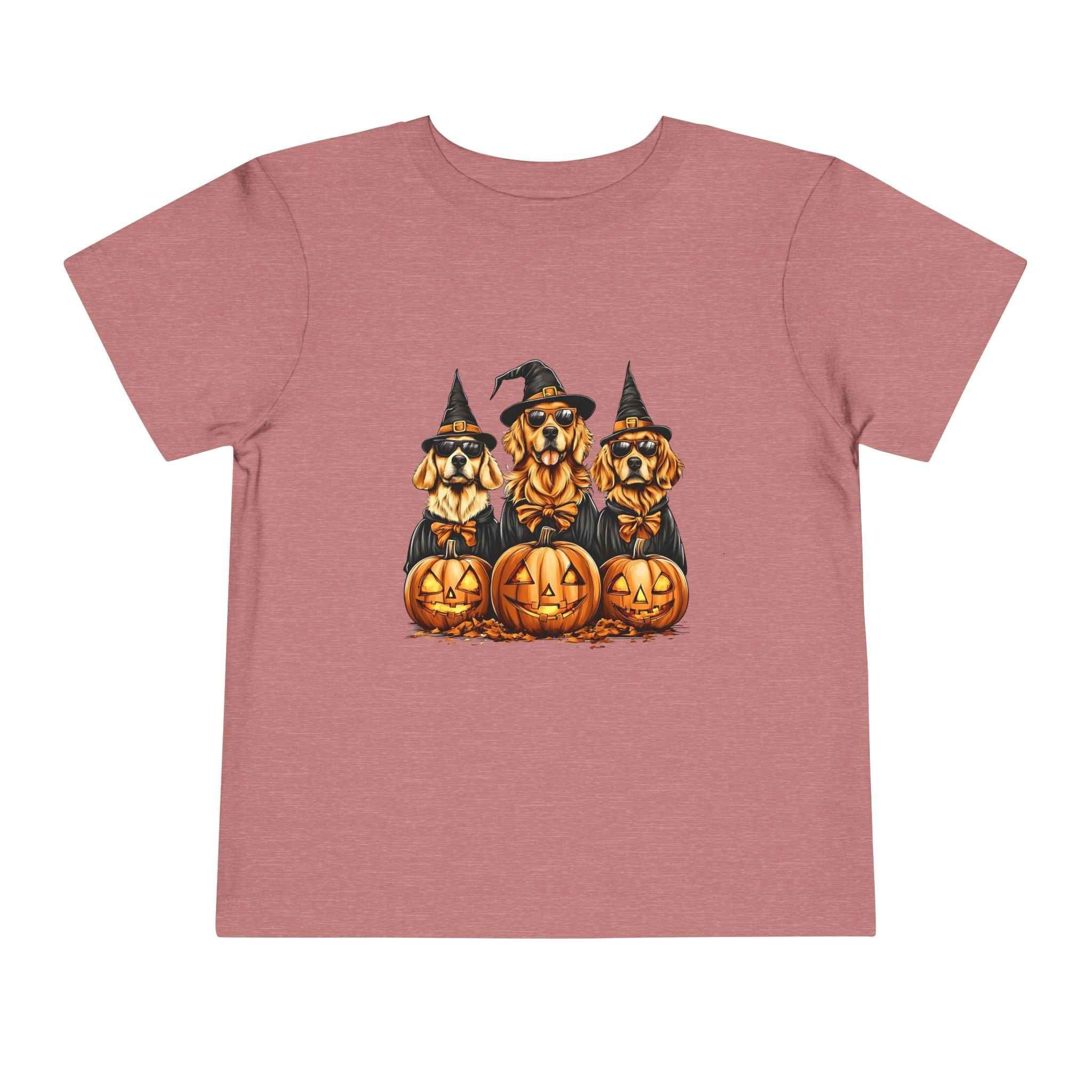 Halloween Puppy Witch Tee - Cute Toddler Shirt for Kids' Halloween Fun