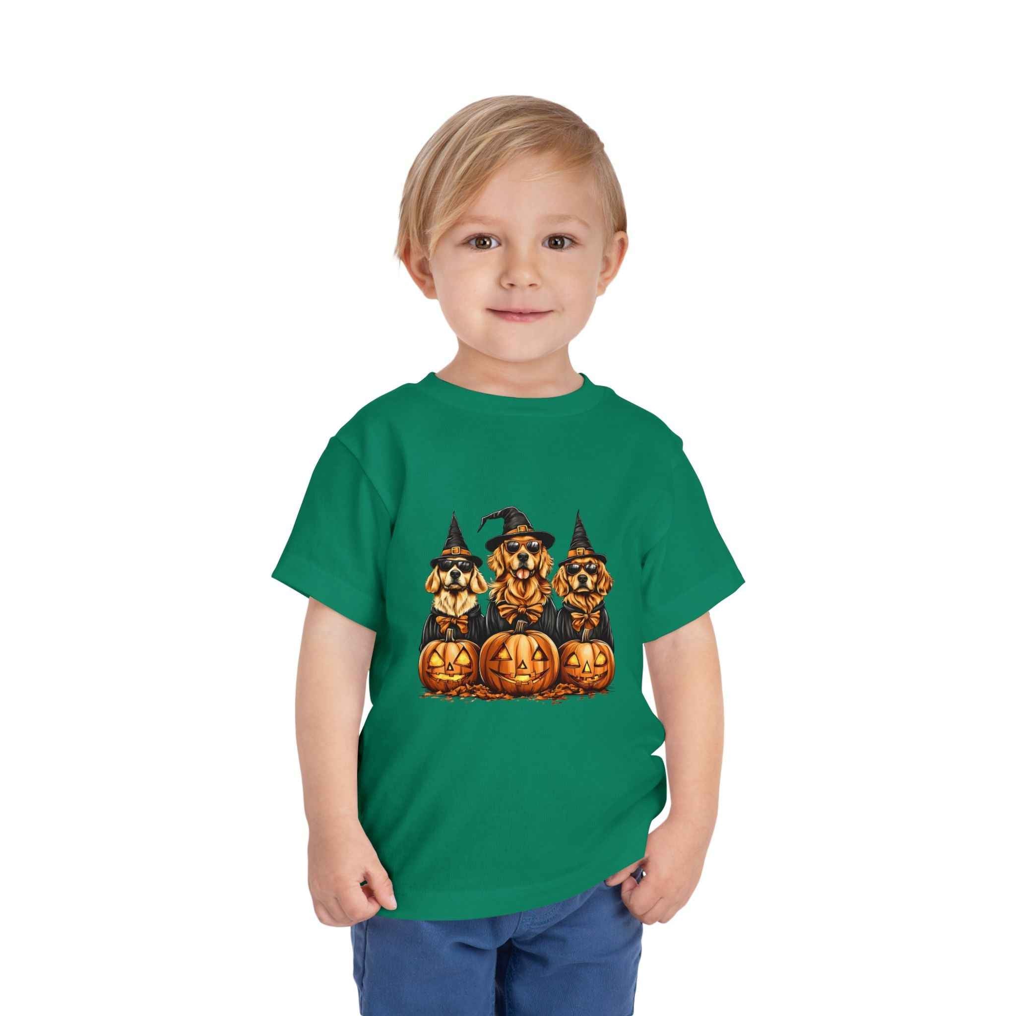 Halloween Puppy Witch Tee - Cute Toddler Shirt for Kids' Halloween Fun