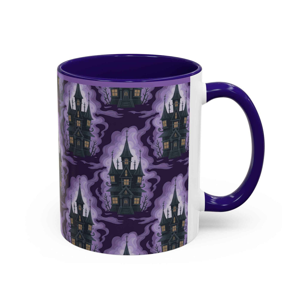 Haunted Castle Coffee Mug - Gothic Halloween Drinkware for Spooky Sips