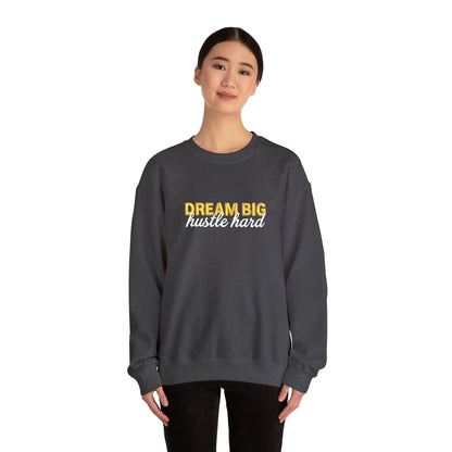 Dream Big Floral Sweatshirt - Inspirational Crewneck Pullover "Dream Big, Sparkle Fierce" - Ghita Shop