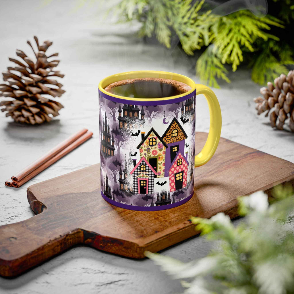 Colorful Halloween Mugs - Unique Witch-Themed Coffee Cup for Spooky Autumn Gifts