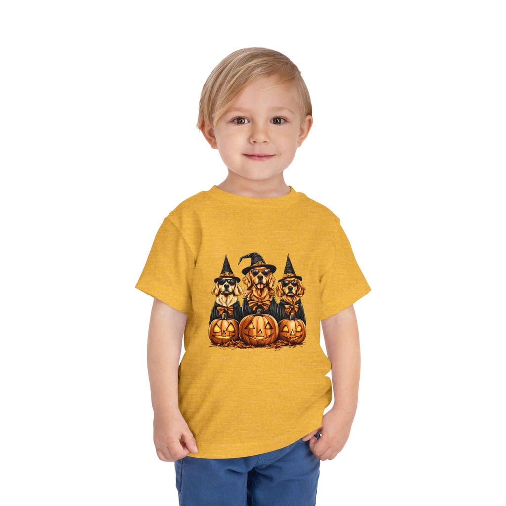 Halloween Puppy Witch Tee - Cute Toddler Shirt for Kids' Halloween Fun