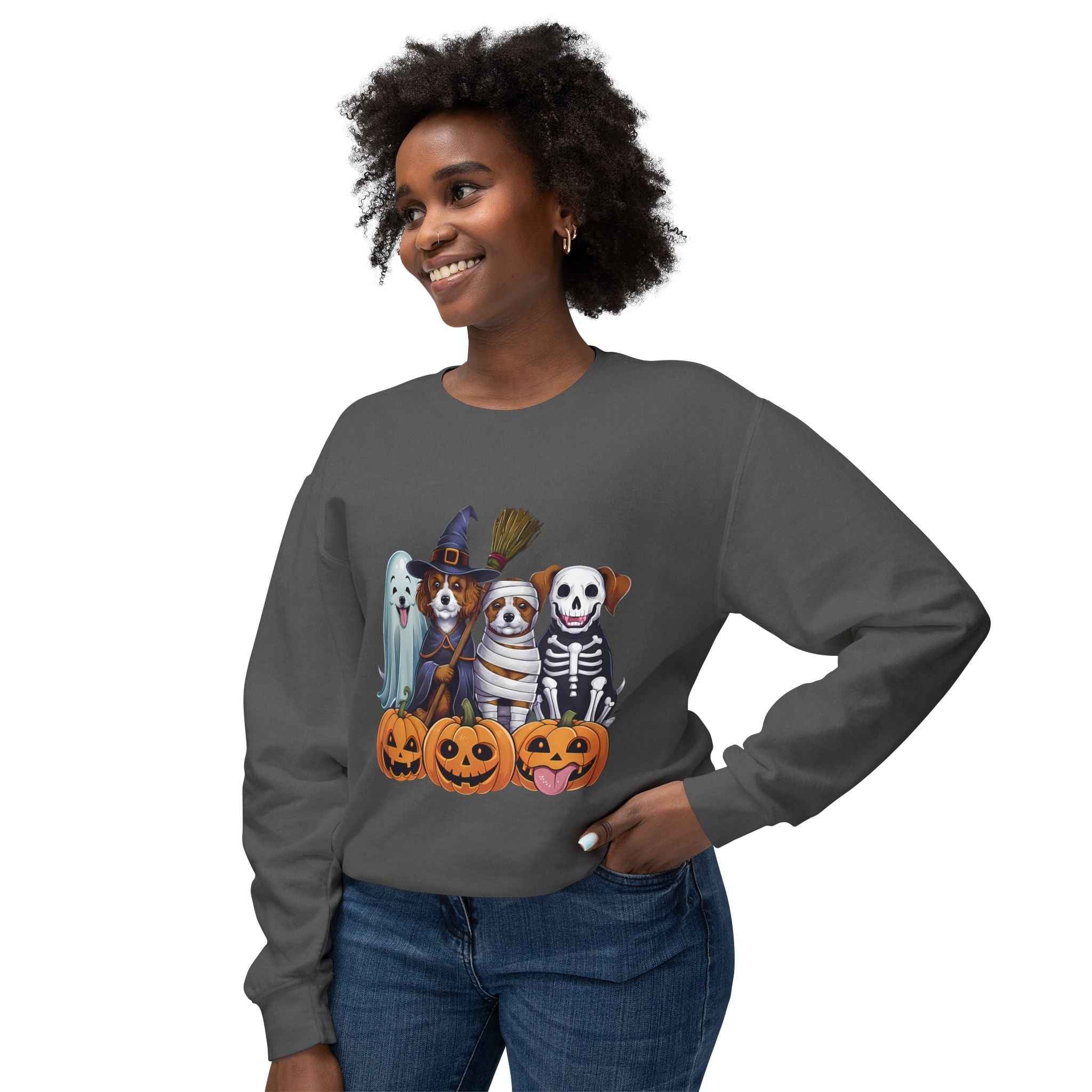 Halloween Dog Sweatshirt – Spooky Pet Crewneck for Your Furry Friend