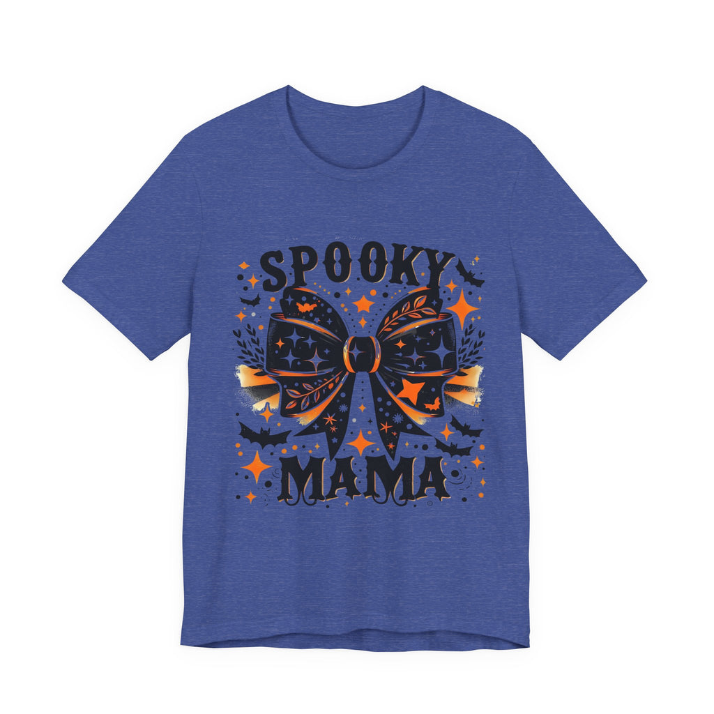 Spooky Mama T-Shirt - Unisex Jersey Tee for Halloween, Family Events, Gifts for Moms, Autumn Fashion, Casual Wear